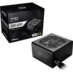 Блок живлення AsRock PRO PRO-650G 650W 80+ Gold (PRO-650G) - мініатюра 6