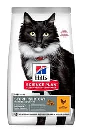 Сухий корм для зрілих котів Hill's Science Plan Mature Adult 7+ Sterilised, для стерилізованих котів, з куркою, 1,5 кг