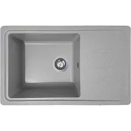 Гранітна кухонна мийка Romzha Trei 71 Seda (602) з крилом