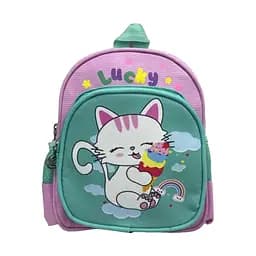 Рюкзак детский из ткани Счастливый котик, 26x21x10 см, 805 (в ассортименте)