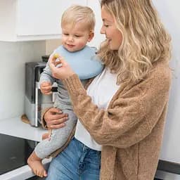 Нагрудник м'який з регульованою застібкою (32 см x 23 см) BabyOno Блакитний - мініатюра 3