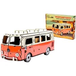 Деревянный 3D конструктор Микроавтобус PuzzleOk Puz-00926 156 деталей