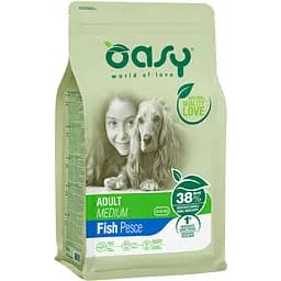 Сухий корм для собак Oasy Lifestage Adult Medium з рибою 3 кг