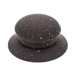 Ручка для кришки каструлі сковороди кругла керамічна, Мед Чорний 85612