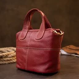 Жіноча шкіряна сумка на блискавці Vintage 25х27х5 см sum0013989 - мініатюра 4
