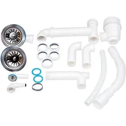 Кухонна мийка з додатковою чашею Lidz 780x495/200 BLA-03 чорна (LIDZBLA03780495200) - мініатюра 5