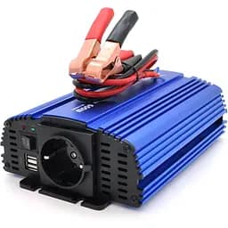 Инвертор напряжения Tommatech MS-600, 12V/220V, 600W с аппроксимированной синусоидой, 1Shuko, USB, клеммные провода, АЗУ+ зажимы, Q15