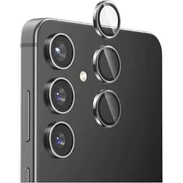 Защитное стекло на камеру DK для Samsung Galaxy S24 S921 Lens Metal Ring Eagle Eye 017528 black