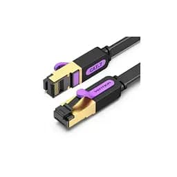 Патч-корд 0.5м, FTP cat 7 RJ-45 black Vention (ICABD)