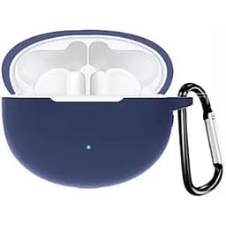 Чехол-накладка DK Silicone Candy Friendly с карабином для Huawei FreeBuds 4i (dark blue)