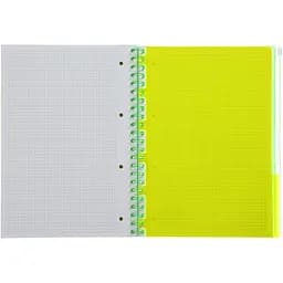 Зошит на пружині Buromax Neon А4 (210x297) 120 аркушів 3 PVC зелений (BM.24349911-04) - мініатюра 4