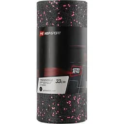 Роллер масажер (валик, ролик) Hop-Sport 3 в 1 EPP 33см HS-P033DYG чорно-червоний