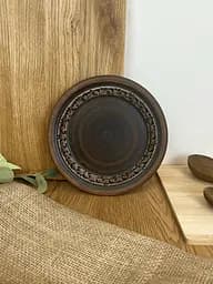 Тарілка 19.5 см керамічна (глиняна) Ангоб