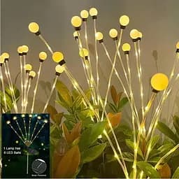 Cвітильник газонний комплект Avatar на сонячній батареї 42LED 6 ліній 2 шт