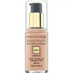 Тональная основа Max Factor Facefinity All Day Flawless 3 в 1 тон 45 (Warm Almond) 30 мл