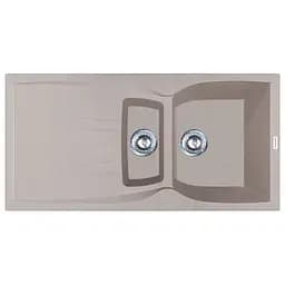 Кухонна мийка Adamant NEW LINE PLUS avena 975x495x235 мм, з крилом 97,5 см