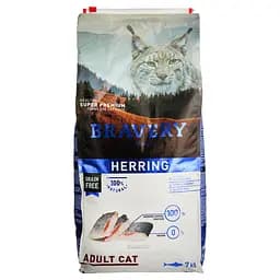 Сухий корм для котів Bravery Herring Adult Cat з оселедцем 7 кг (0661 BR HERR _7KG) - мініатюра 2
