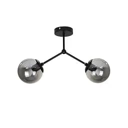 Люстра стельова LED Levistella 7529811-2 BK+BK, 2 плафона, E27, чорний, сучасний стиль