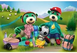 Набір Пазли - (54 елм. Міні) - "Пікнік" / Сім'я Трефликів