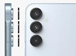 Захисне скло DK для Samsung Galaxy A55 A556 на камеру Lens Metal Ring Eagle Eye 017695 black 2 шт. - мініатюра 6