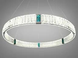 Кришталева світлодіодна LED люстра для високих стель Diasha 81028-800HR - мініатюра 2