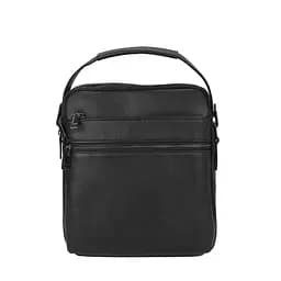 Сумка чоловіча шкіряна чорна Tiding Bag 17622-3A через плече з ручкою - мініатюра 2
