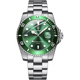 Наручний годинник чоловічий Poedagar Olevs Сріблястий (3411)