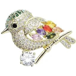 Брошь Птичка брошь-булавка