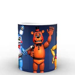 Кухоль GeekLand Five Nights At Freddys П'ять ночей з Фредді постер FN.02.011 330 мл білий