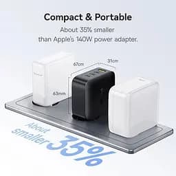 Зарядний пристрій - блок адаптер 4 виходи Baseus EnerFill FH11 3USB-C+USB 140W - мініатюра 7