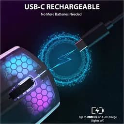 Миша Attack Shark X5 Wireless White/Black (AS-6922456700225-WB) [159859] - мініатюра 4
