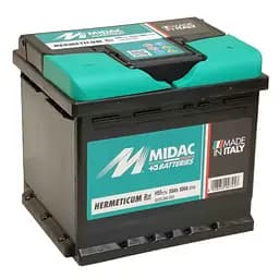 Акумулятор 6СТ-55 MIDAC HERMETICUM, 12V 55Ah (-/+) Євро, EN500А