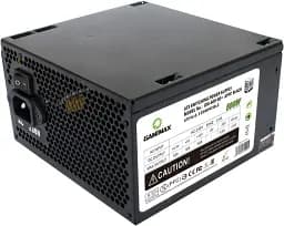 Блок питания 500 Вт, GameMax GM-500 80+ APFC, черный, 12 см, 3xSATA/1x6+2pin/1x4+4-pin/1x20+4-pin, ATX, защита