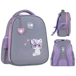 Рюкзак GoPack Education 165S Cute Cat Черно-серый (GO26-165S-3)