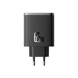Мережевий зарядний пристрій Baseus Cube Pro Fast Charger 2C+U 65W чорний P10152301113-00 - мініатюра 5