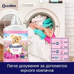Концентрований кондиціонер для білизни Coccolino Свіжість та м'якість Шовковиста лілія з нотами троянди, бузку та сандалу 1702 мл - мініатюра 8