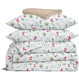 Комплект постільної білизни Cosas Summer flowers CS1 Євро зелений (FlowersMeadowGreenRose_12Magnolia_200)