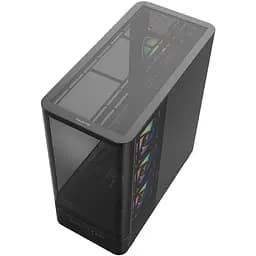 Корпус ModeCom VOLCANO AQ400 ARGB MIDI SIDE LCD 6,2” 4x120mm fans BLACK без БЖ ATX - мініатюра 8
