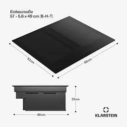 Індукційна плита з витяжкою Klarstein Chef-Fusion DownAir System (10045303) - мініатюра 4