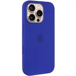 Чохол Epik Silicone case AAA with Magsafe and Animation button для Apple iPhone 16 Pro Max 6.9 Ultramarine