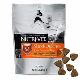 Nutri-Vet Shed-Defense Soft Chews нутрі-вет вітаміни для шерсті собак, жувальні таблетки 60 табл.