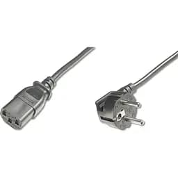 Кабель живлення DIGITUS Schuko 90 — C13 5m Black