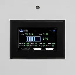 Акумулятор LP LiFePO4 51,2V - 100 Ah (5120Wh) (BMS 100A/50А) метал LCD Smart RS485/CAN JK настінний - мініатюра 7