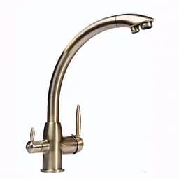 Змішувач для кухні під осмос Globus Lux Lazer GLLR-0777-9-BRONZE (14962) - мініатюра 3