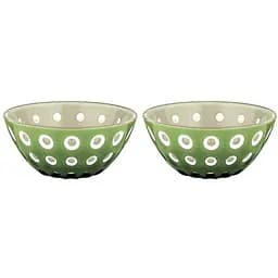 Набор салатников Guzzini 12 см 2 предмета зеленый с коричневым (279412159)