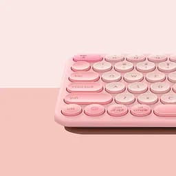 Клавіатура Baseus K01A Wireless Tri-Mode Keyboard 2.4G + BT1 + BT2 бездротова рожева - мініатюра 7