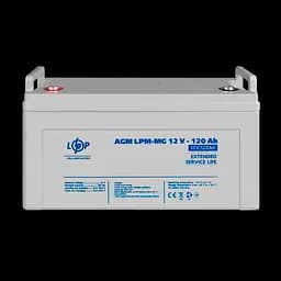 Акумулятор мультигелевий LPM-MG 12V - 120 Ah - мініатюра 2