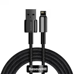 Кабель Baseus Tungsten Gold Fast Charging Cable USB to Lightning 2.4A 1m CALWJ-01 Black