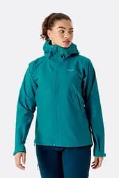Куртка Rab Downpour Eco Jacket Women's 10 Бірюзовий