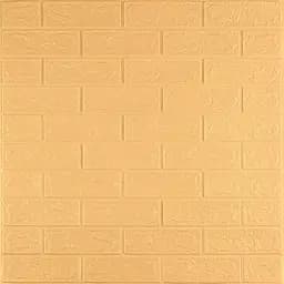 3D панель самоклеящаяся 700х770х3мм кирпич Желто-песочный (009-3) SW-00000229
